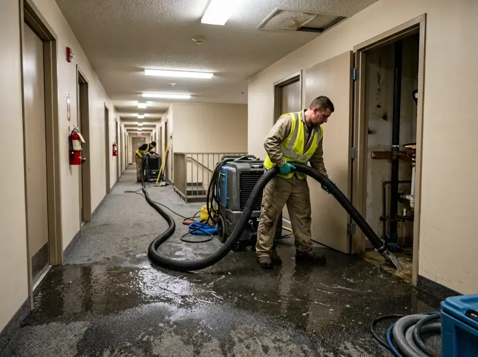 multi-unit-apartment-hallway-f-005 — frequently asked questions, Emergency Burst Pipe Water Extraction & Removal in Loganspo…